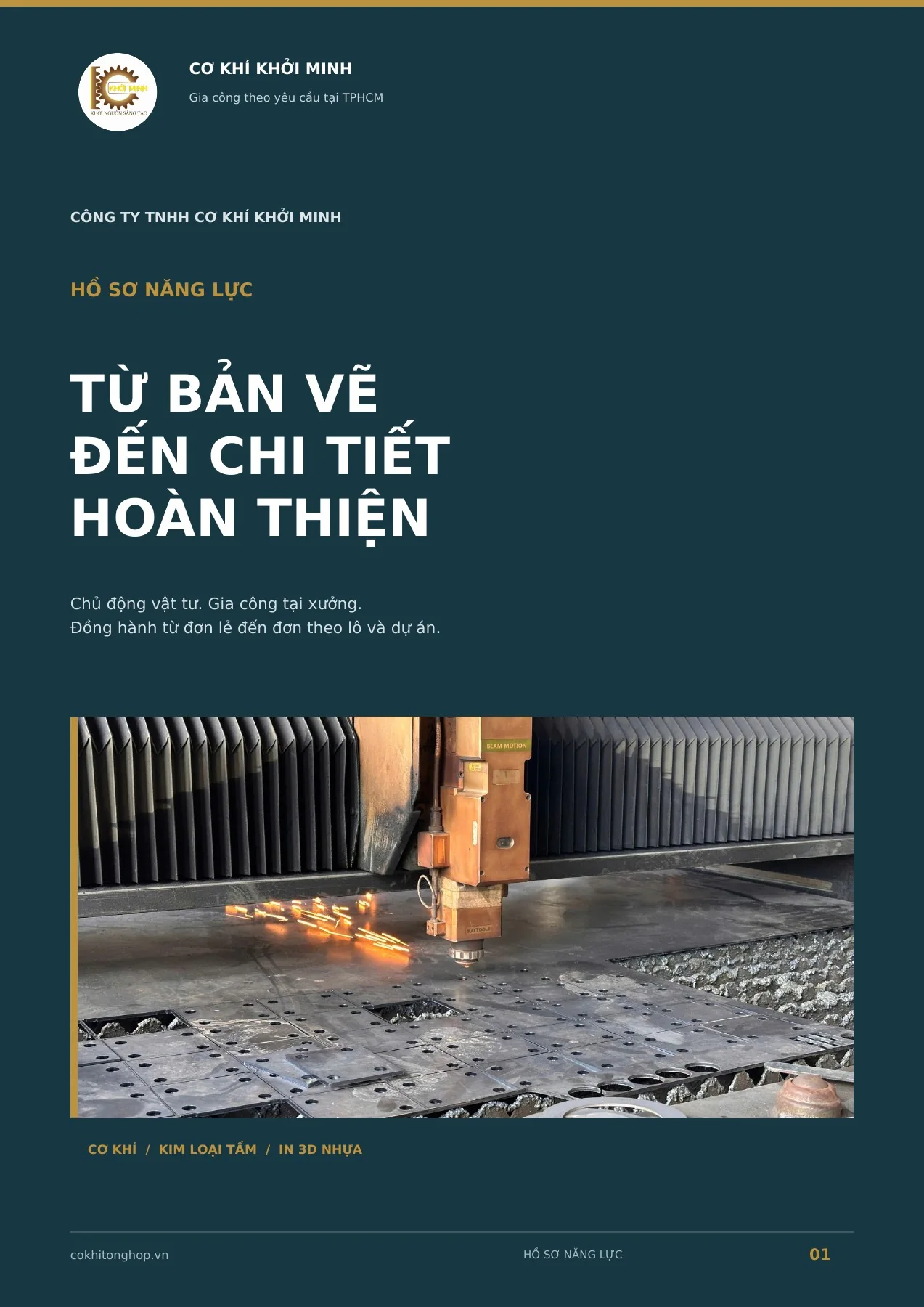 Trang 1: Bìa hồ sơ năng lực